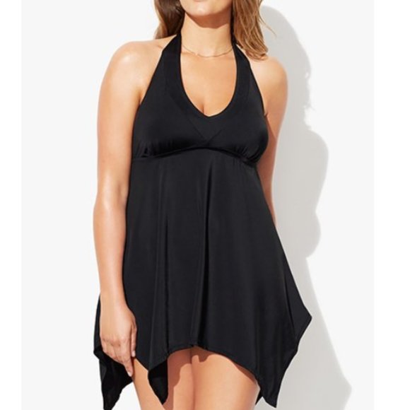 Swimsuits For All Other - Swimsuits For All Halter Hankie Tankini Top